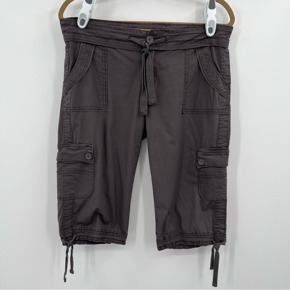 Angel Kiss Cargo Capris Size 11 Taupe EUC!